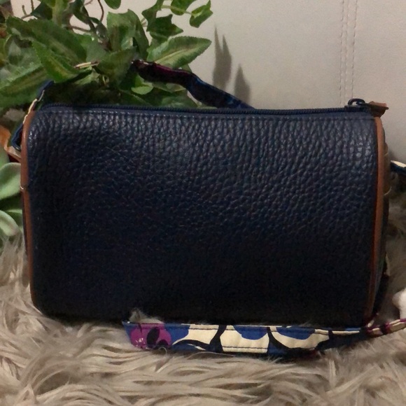 Vntg Esprit Crossbody With One of a kind DIY Vera Bradley Strap-8x5-Navy/Brown - Picture 7 of 14